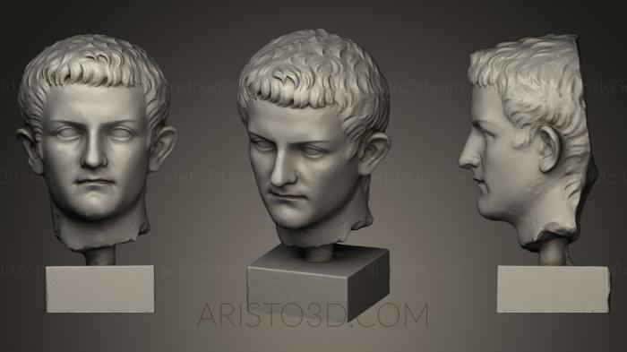Busts and heads antique and historical (BUSTA_0028) 3D model for CNC machine
